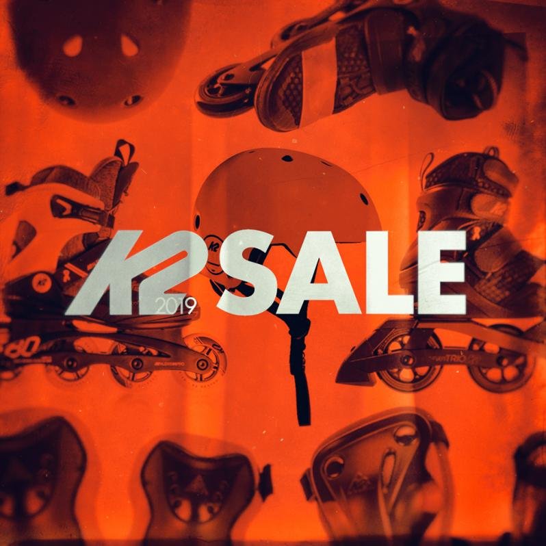 Sale of K2 2019 skates, helmets, protecting gear and accessories