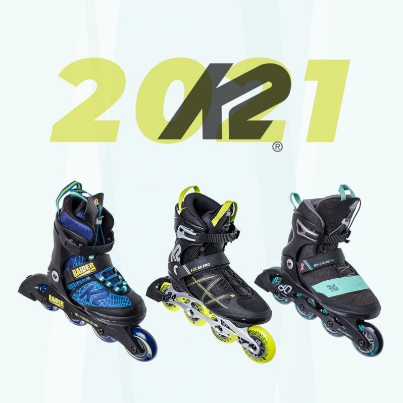 K2 Inliner Inline Skates FREEDOM Inline Skate 2021 grey/yellow Fitness Skate 