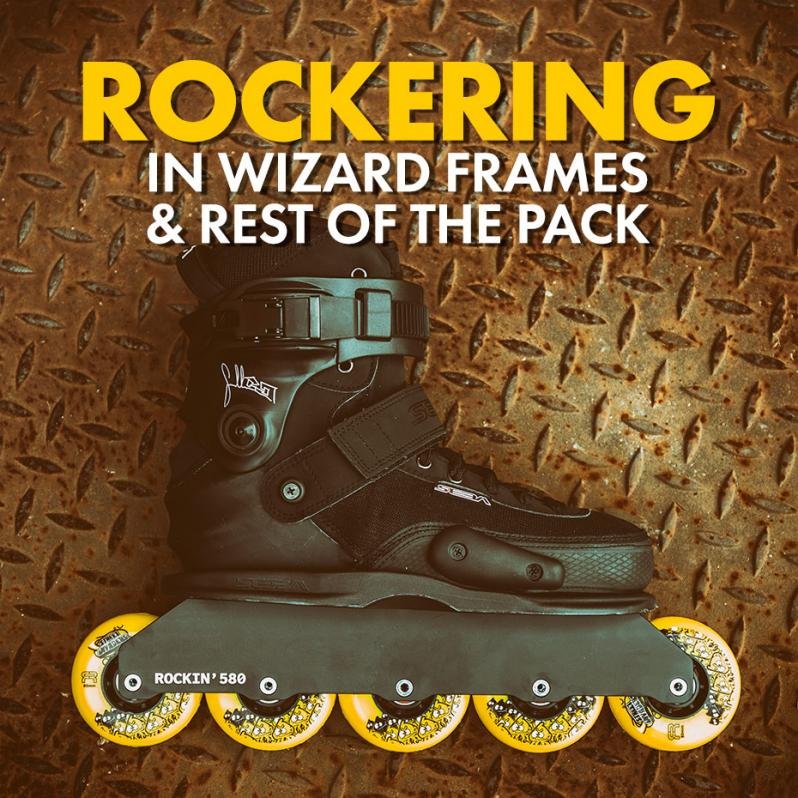 How rockering in Wizard-like inline skate frames work?
