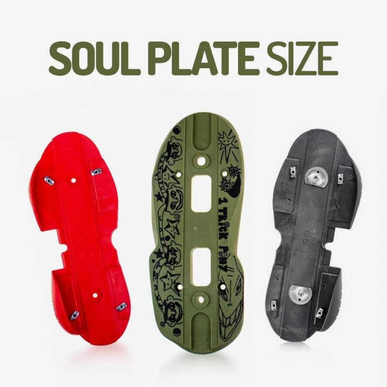 Does the size of the soul plate in aggressive inline skate matter?