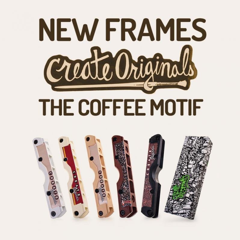 New collection of Create Originals The Coffee Motif Inline Skate Frames