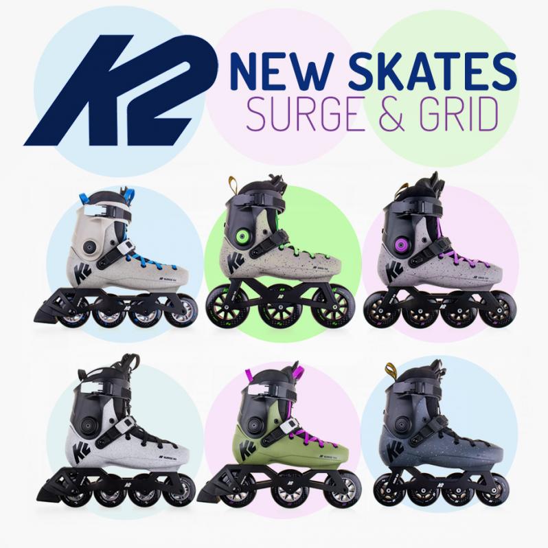 First-ever hardboot from K2 - New Surge and Grid rollerblades