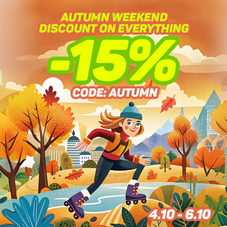 Autumn Weekend Discount on Everything -15%