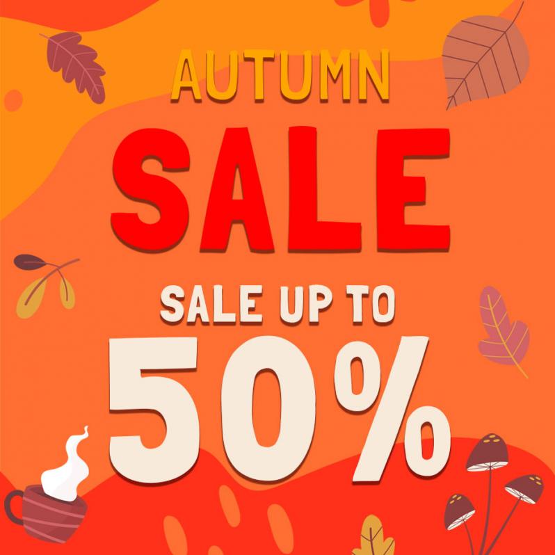 Autumn SALE - Save up to 50%!