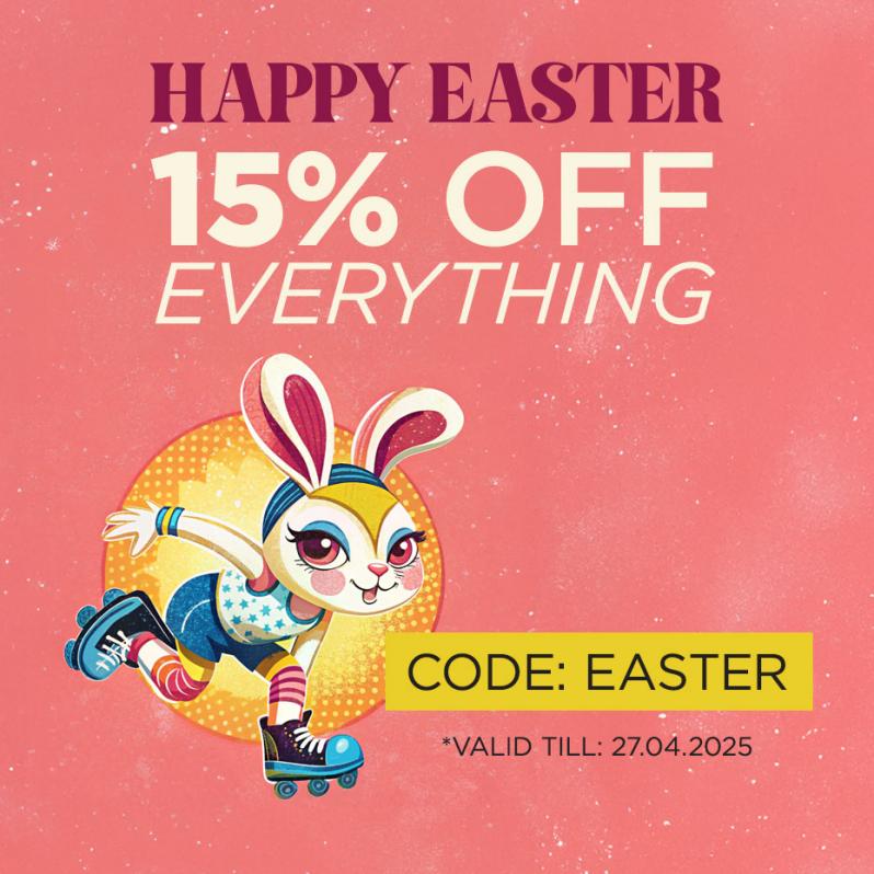 Happy Easter – 15% off all products