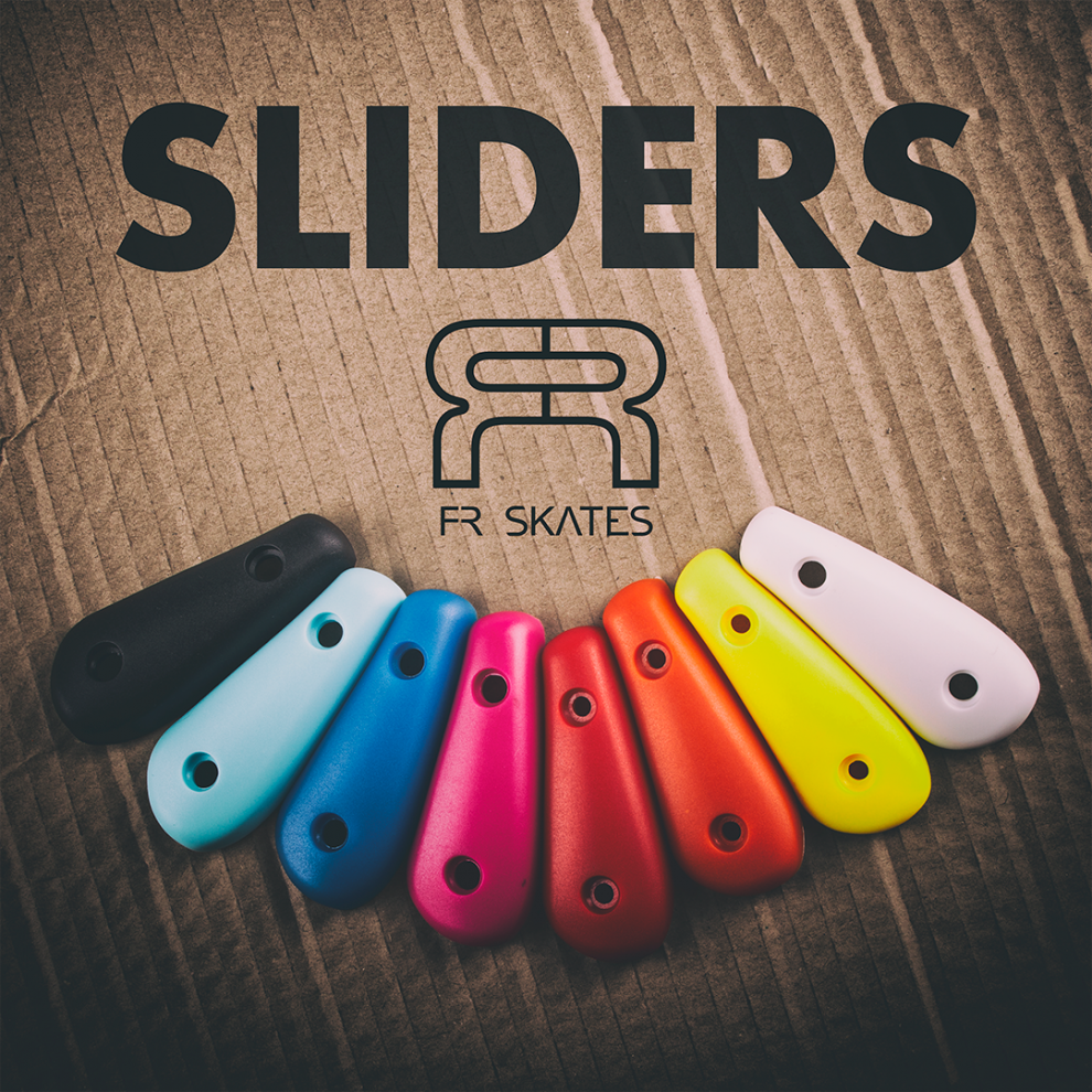 Colorful double straps, laces and sliders for FR skates