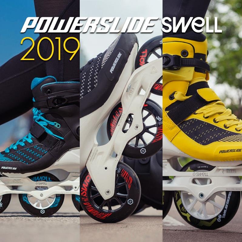 Three completely new Powerslide - Swell skate models for advanced fitness skating