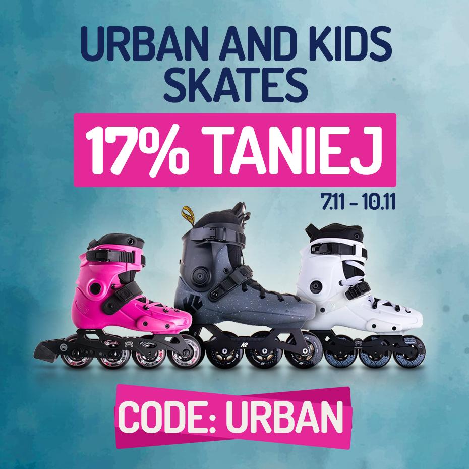 Sale on selected urban and kids' skates – 17% off!