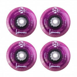 Luminous LED Quad 62mm/85a - Purple Haze (4 pcs.) Roller Skate Wheels