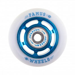 Famus 6 Spokes 60mm/92a + ABEC 9 - Blue/White - Bladeville