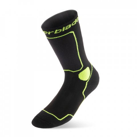 Socks - Rollerblade Skate Socks - Black/Green Socks - Photo 1