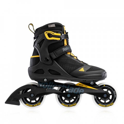 Skates - Rollerblade Macroblade 100 3WD Black/Safron Yellow Inline Skates - Photo 1