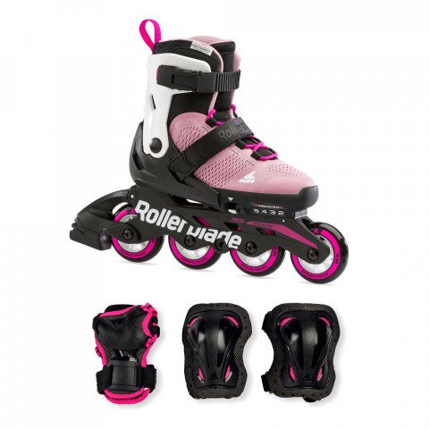 Skates - Rollerblade Microblade Combo G - Pink/White Inline Skates - Photo 1
