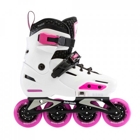 Skates - Rollerblade Apex - White/Pink Inline Skates - Photo 1