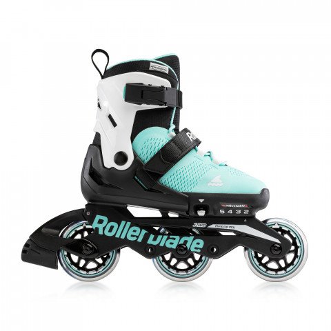 Skates - Rollerblade Microblade 3WD - Aqua/White Inline Skates - Photo 1