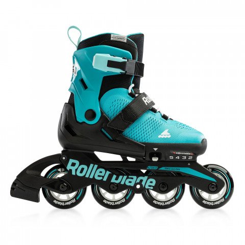 Skates - Rollerblade Microblade - Aqua/Black Inline Skates - Photo 1