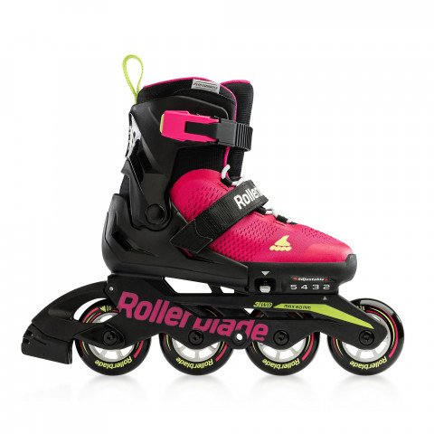 Skates - Rollerblade Microblade - Pink/Light Green Inline Skates - Photo 1
