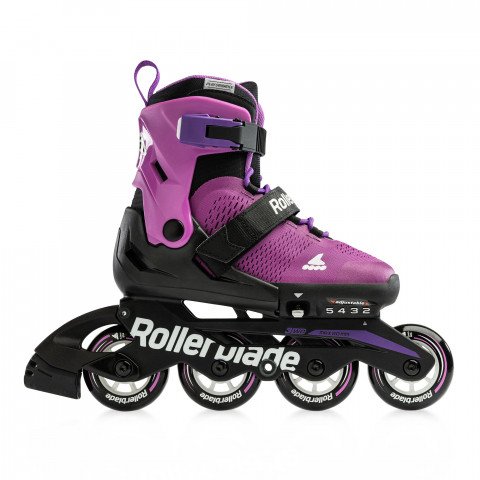 Skates - Rollerblade Microblade - Purple/Black Inline Skates - Photo 1