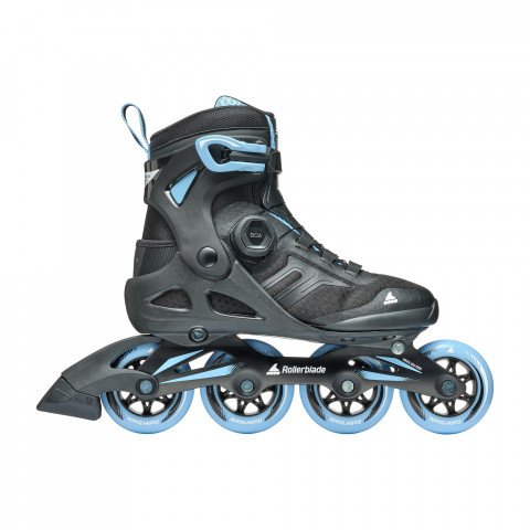 Skates - Rollerblade Macroblade 84 Boa W Black/Powder Blue Inline Skates - Photo 1