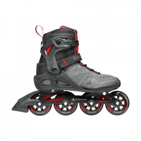 Skates - Rollerblade Macroblade 84 - Dark Grey/Red Inline Skates - Photo 1