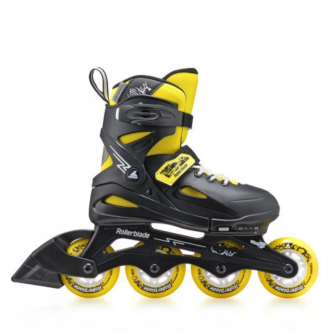 Skates - Rollerblade Fury - Black/Yellow Inline Skates - Photo 1