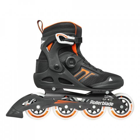 Skates - Rollerblade Macroblade 90 Boa - Black/Orange Inline Skates - Photo 1
