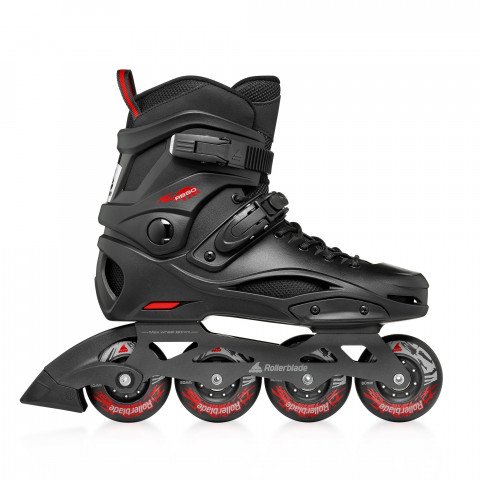 Skates - Rollerblade RB 80 - Black/Red Inline Skates - Photo 1
