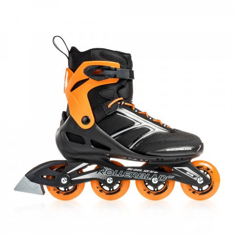 Skates - Rollerblade Zetrablade RTL - Black/Orange Inline Skates - Photo 1