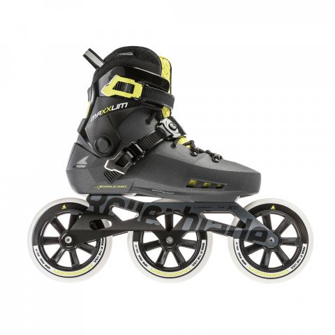 Skates - Rollerblade Maxxum Edge 125 3WD - Metallic Grey/Lime Inline Skates - Photo 1