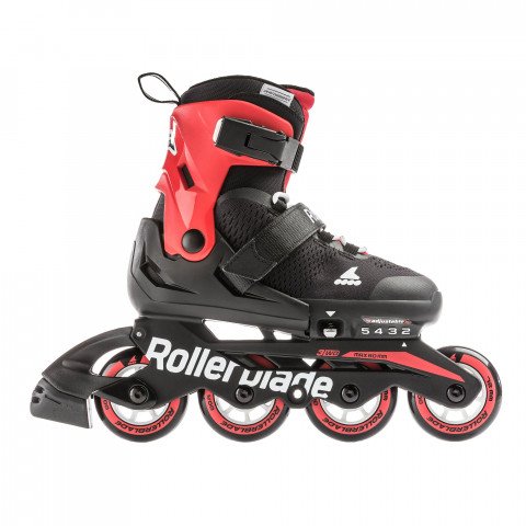 Skates - Rollerblade Microblade - Black/Red Inline Skates - Photo 1