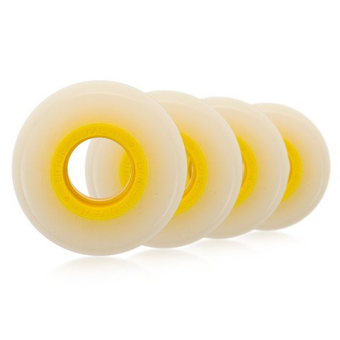 Wheels - Undercover Clear 57mm/92a - Yellow Core Inline Skate Wheels - Photo 1