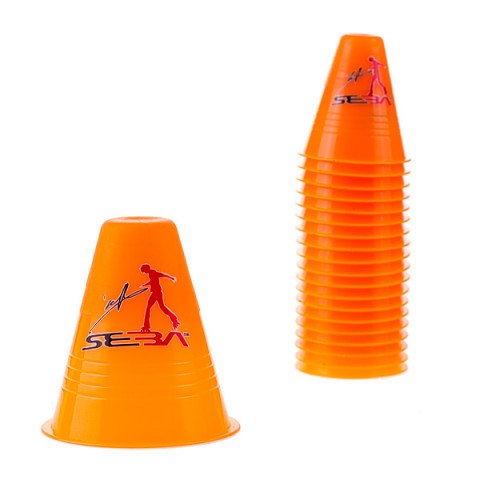 Slalom cones - Seba Slalom Cones Dual Density - Orange (20 pcs.) - Photo 1