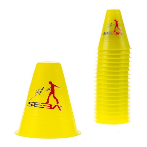 Slalom cones - Seba Slalom Cones Dual Density - Yellow (20 pcs.) - Photo 1