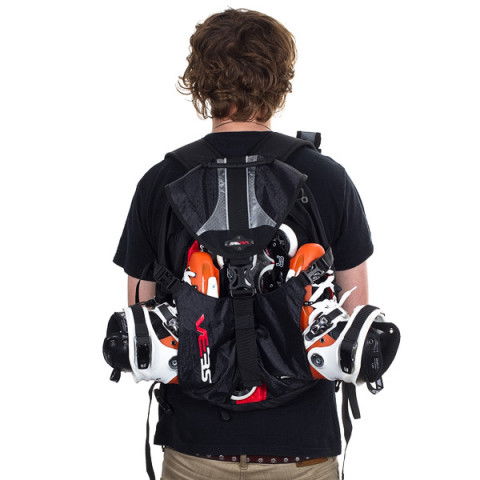 Seba Backpack Small Black Red Backpack