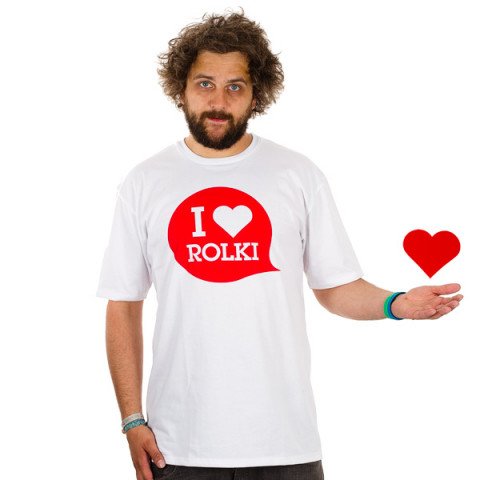 T-shirts - Bladeville I <3 Rolki T-Shirt - White/Red T-shirt - Photo 1