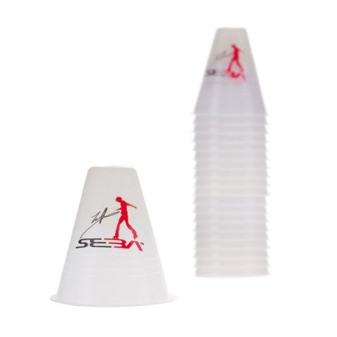 Slalom cones - Seba Slalom Cones Dual Density - White (20 pcs.) - Photo 1
