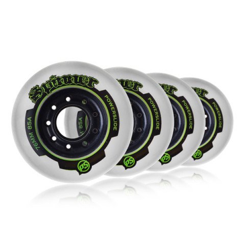 Special Deals - Powerslide Spinner Wheels 76mm/85A (4 pcs.) Inline Skate Wheels - Photo 1