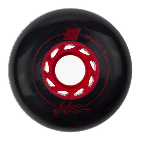Special Deals - Matter Juice FSK F1 76mm 2013 - Black/Red Inline Skate Wheels - Photo 1