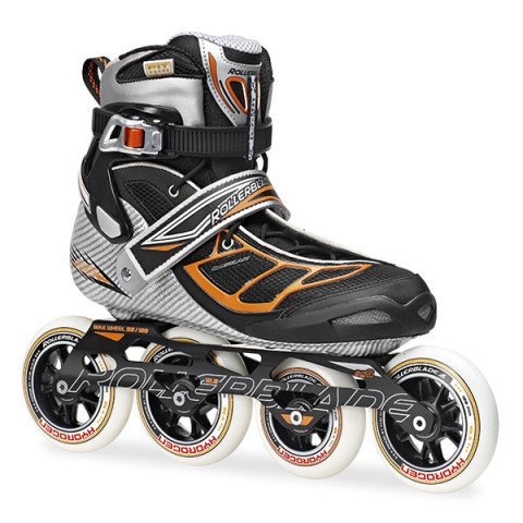 Skates - Rollerblade Tempest 100 2014 - Silver/Orange Inline Skates - Photo 1