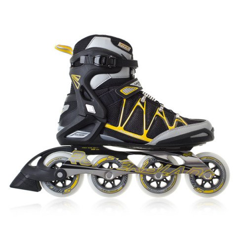 Skates - Rollerblade Igniter 90 XT 2014 - Black/Yellow Inline Skates - Photo 1