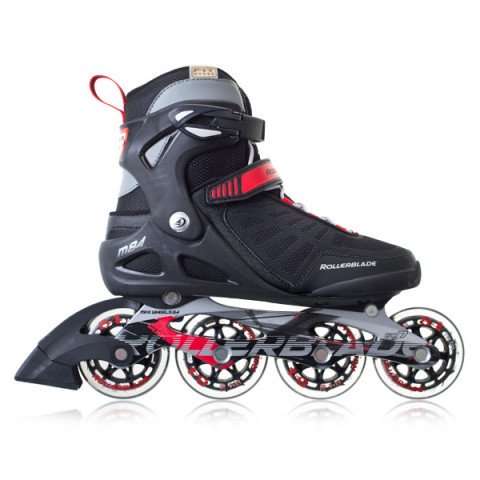 Skates - Rollerblade Macroblade 84 2014 - Black/Red Inline Skates - Photo 1
