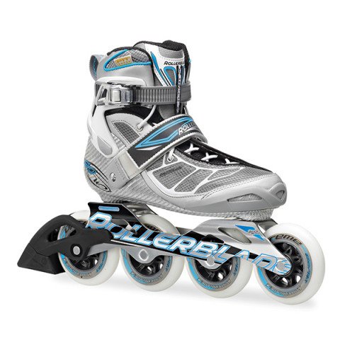 Skates - Rollerblade Tempest 90 W 2014 - Silver/Blue Inline Skates - Photo 1