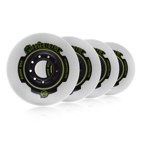 Special Deals - Powerslide Spinner Wheels 84mm/85A (4 pcs.) Inline Skate Wheels - Photo 1