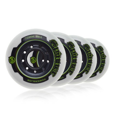 Special Deals - Powerslide Spinner Wheels 72mm/88A (4 pcs) Inline Skate Wheels - Photo 1