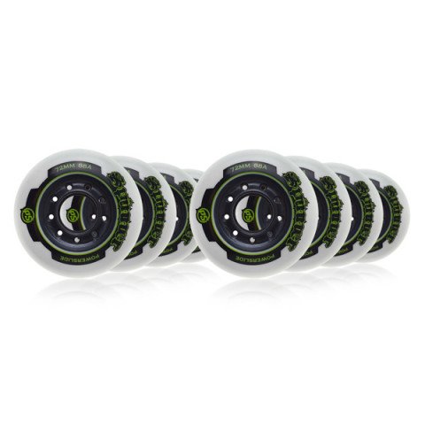 Wheels - Powerslide Spinner Wheels 72mm/88A (8 pcs.) - Setup Inline Skate Wheels - Photo 1