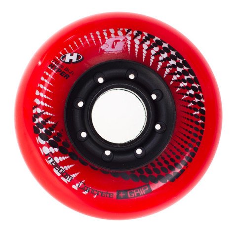 Wheels - Hyper Concrete +G 76mm/84a LTD - Red/Black Inline Skate Wheels - Photo 1