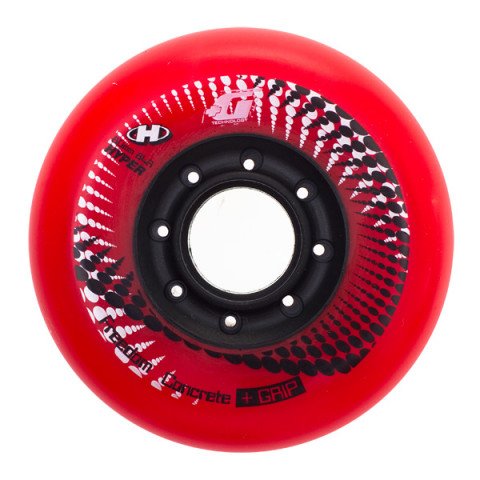 Special Deals - Hyper Concrete +G 80mm/84a LTD - Red/Black Inline Skate Wheels - Photo 1