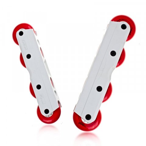 Special Deals - Kizer Level II - White - Ready to Roll Red - Setup Inline Skate Frames - Photo 1