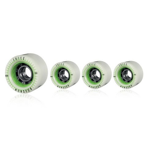 Special Deals - Juice - Spiked Series Monster 62mmx38mm/95a - Green Roller Skate Wheels - Photo 1