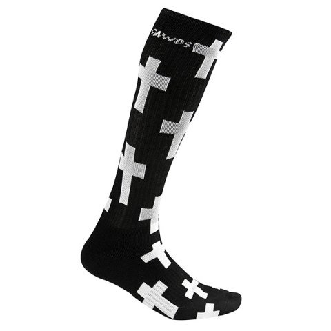 Socks - Gawds - Cross Socks Long - Black Socks - Photo 1